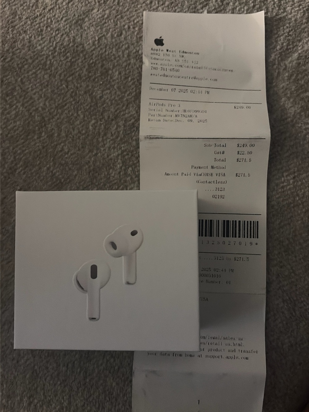Apple AirPods Pro 3 True Wireless Earbuds - White